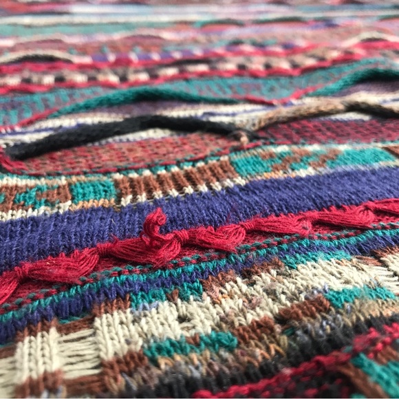 SOLD - Florence Tricot Coogie Style 3D Knit Textured Sweater Size Large - Biggie - Picture 13 of 16